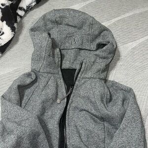 Lululemon zip jacket gray size 10